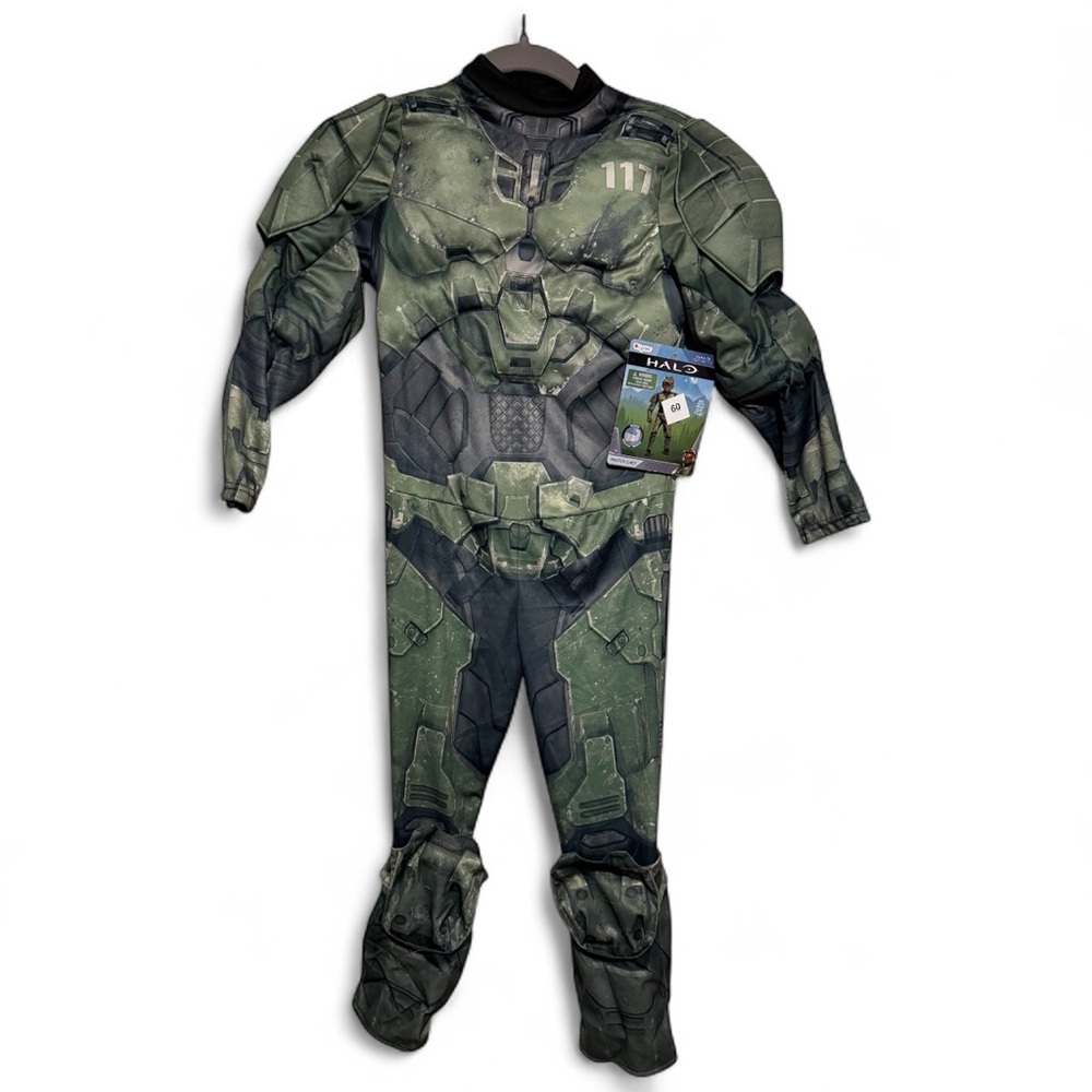 Halo Infinite Master Chief‎ Kids Costume Size Small 4–6 w/ Helmet